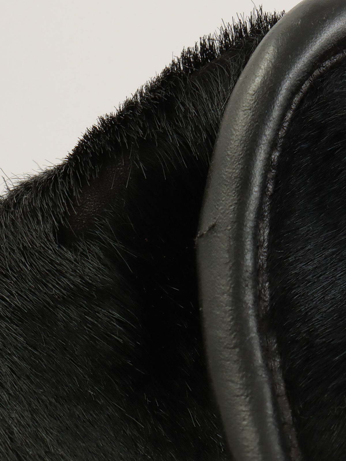 ハラコ アナグラムアマソナボストンバッグ ブラック