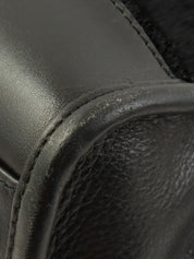 ハラコ アナグラムアマソナボストンバッグ ブラック