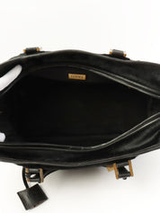 ハラコ アナグラムアマソナボストンバッグ ブラック