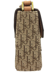 トロッターパターンストリートシックショルダーバッグ　ベージュ