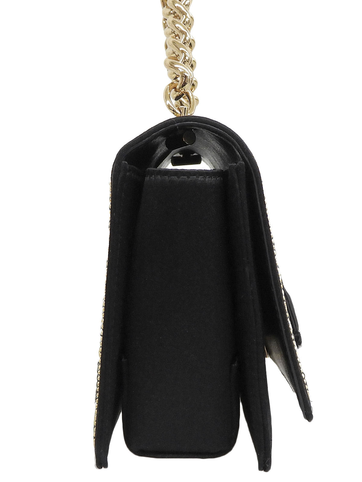 ビーズヴァラリボンミニ2wayバッグ ブラック