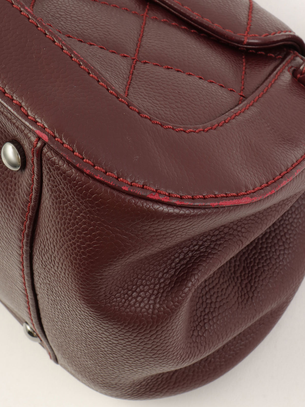 2005 Caviar Skin 2.55 Shoulder Bag, Bordeaux
