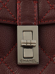 2005 Caviar Skin 2.55 Shoulder Bag, Bordeaux