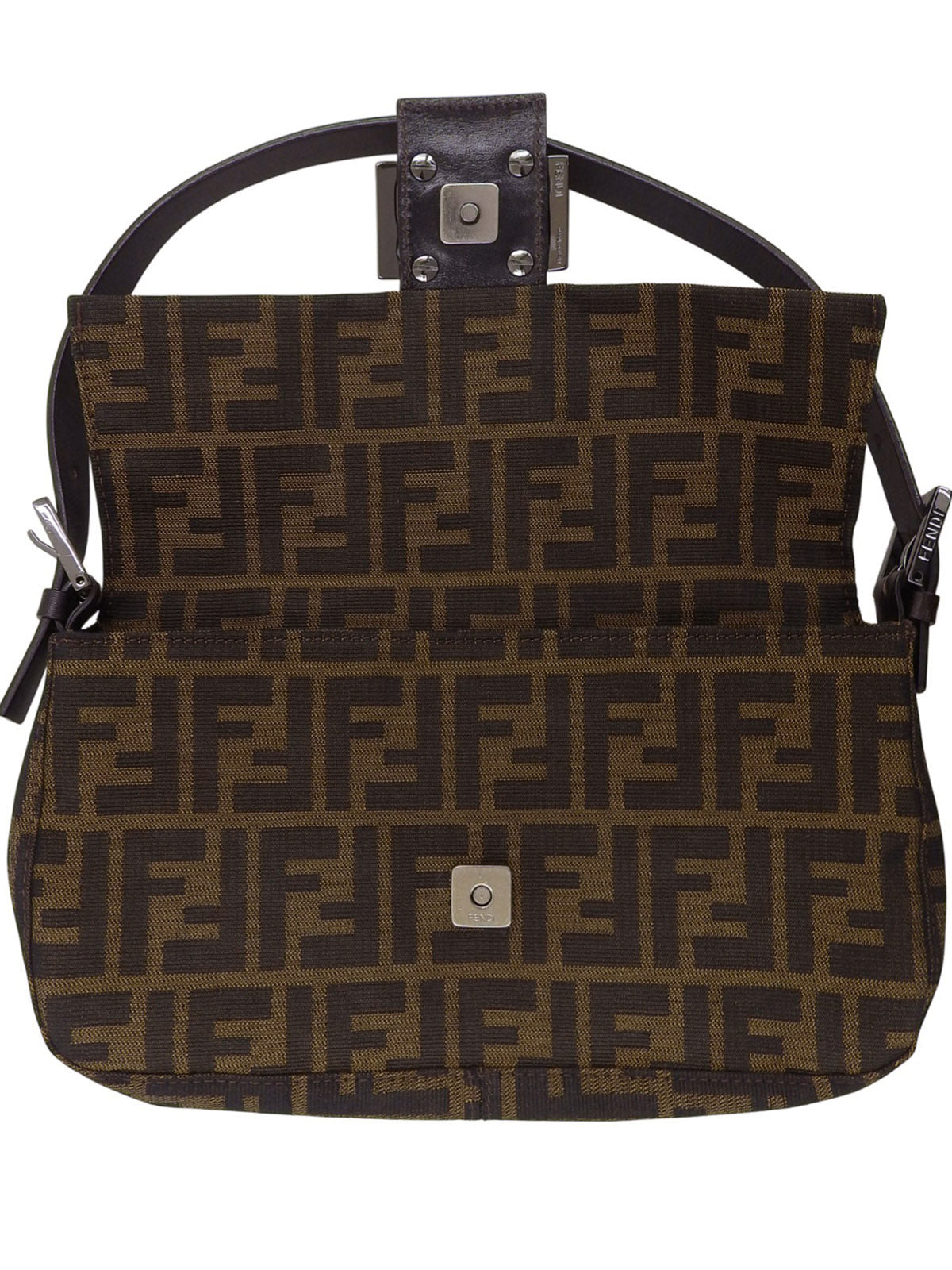 FF Zucca 图案妈妈水桶棕色