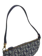 Trotter 图案双鞍袋 海军蓝