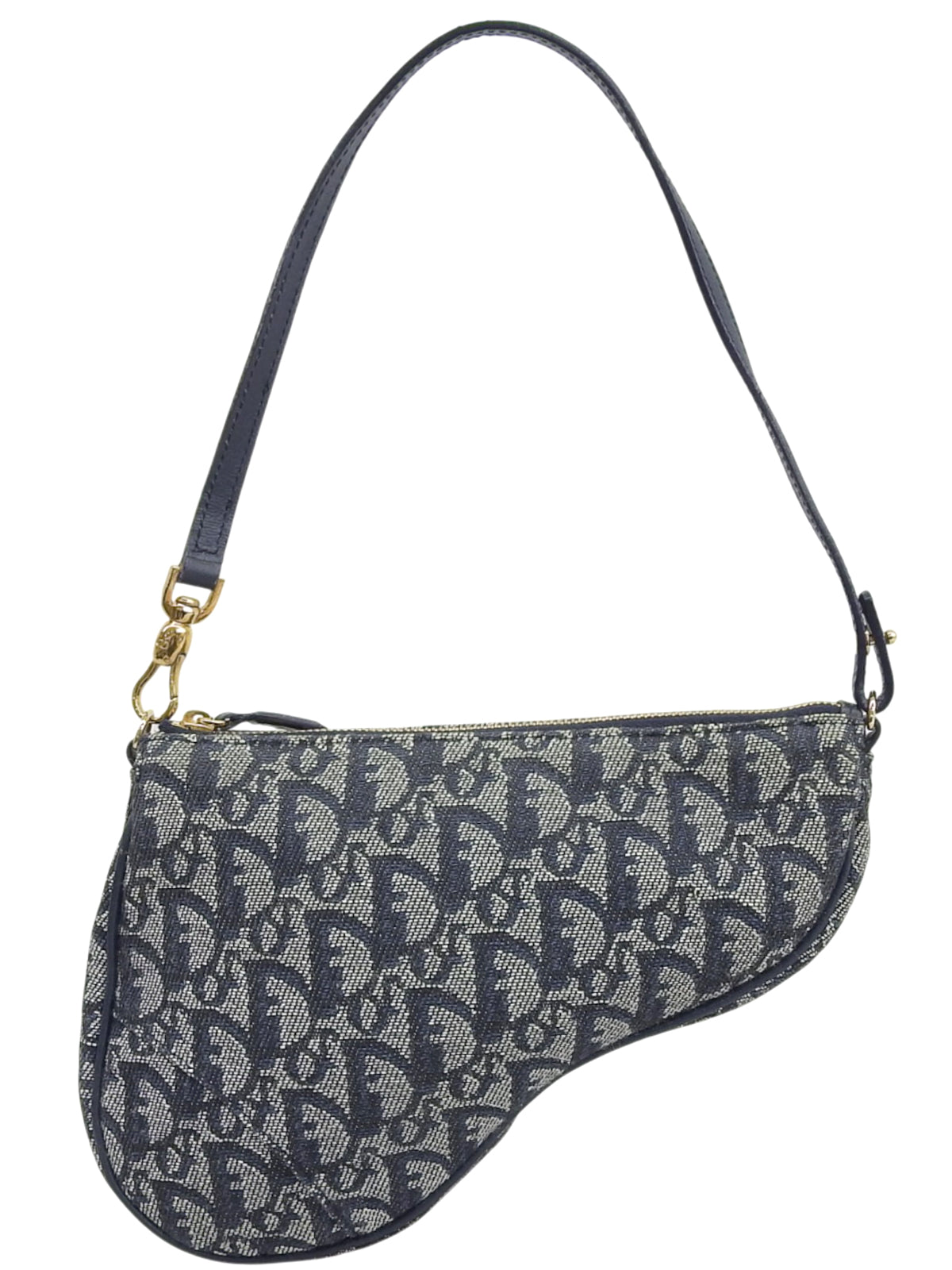 Trotter 图案双鞍袋 海军蓝