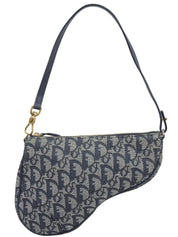 Trotter 图案双鞍袋 海军蓝