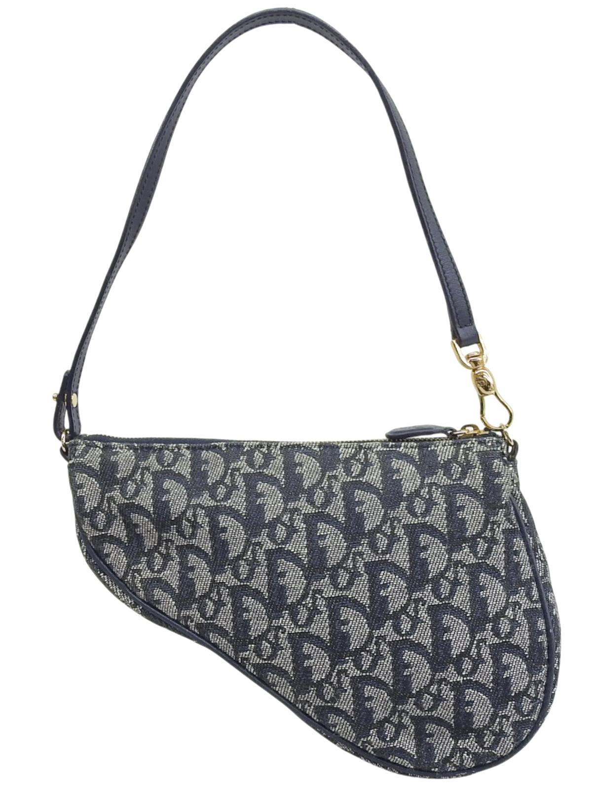 Trotter 图案双鞍袋 海军蓝