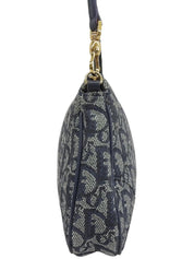 Trotter 图案双鞍袋 海军蓝