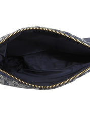 Trotter 图案双鞍袋 海军蓝