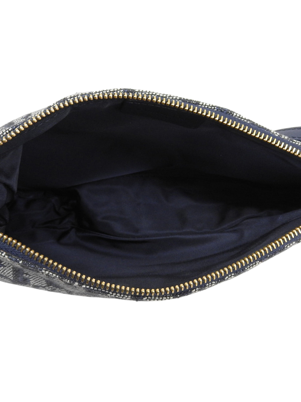 Trotter Pattern Double Saddle Bag Navy