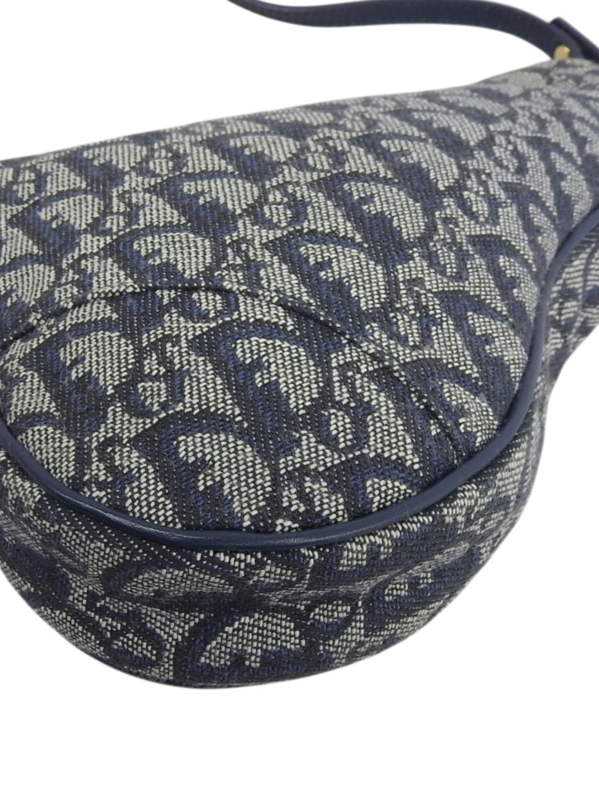 Trotter 图案双鞍袋 海军蓝