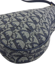 Trotter 图案双鞍袋 海军蓝