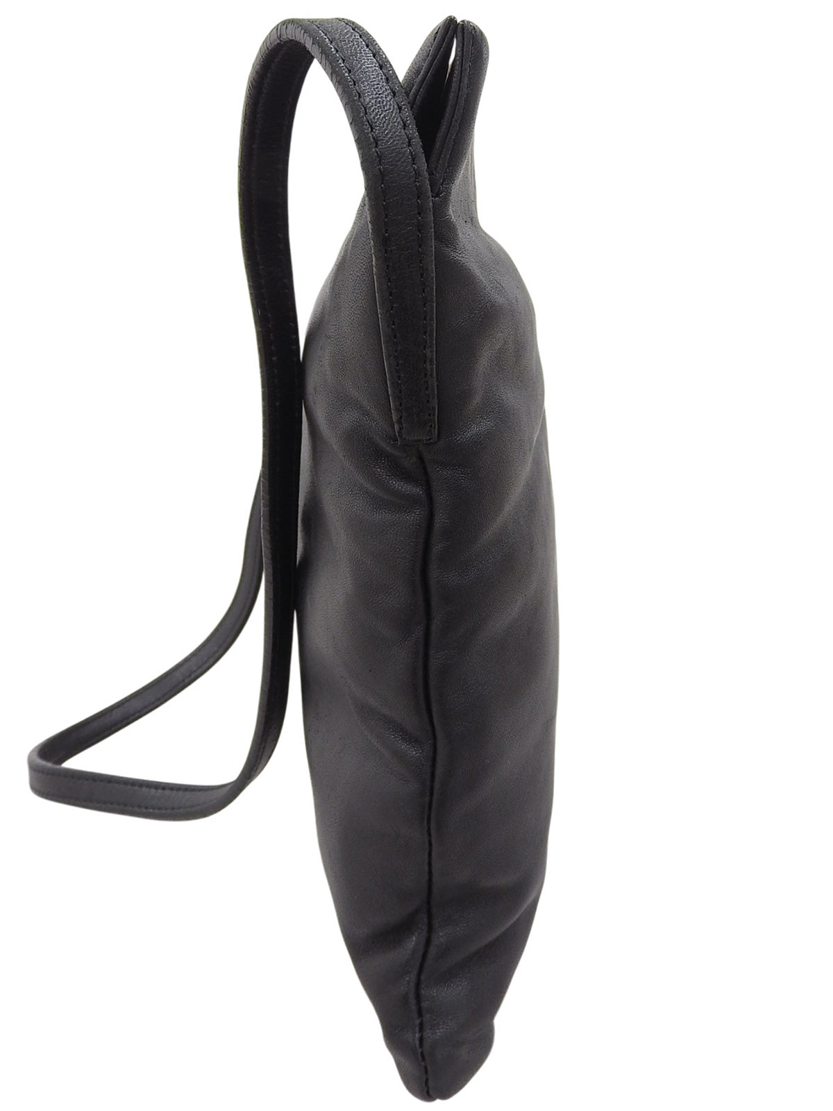 黑色压纹Logo单肩包