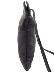 黑色压纹Logo单肩包