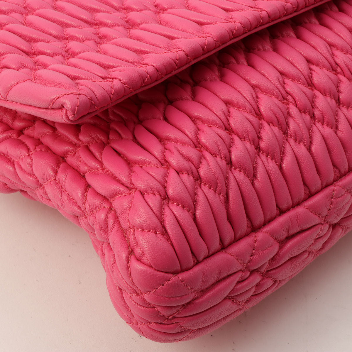 Nappa Crystal 2-Way Shoulder Bag Pink