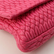 Nappa Crystal 2-Way Shoulder Bag Pink