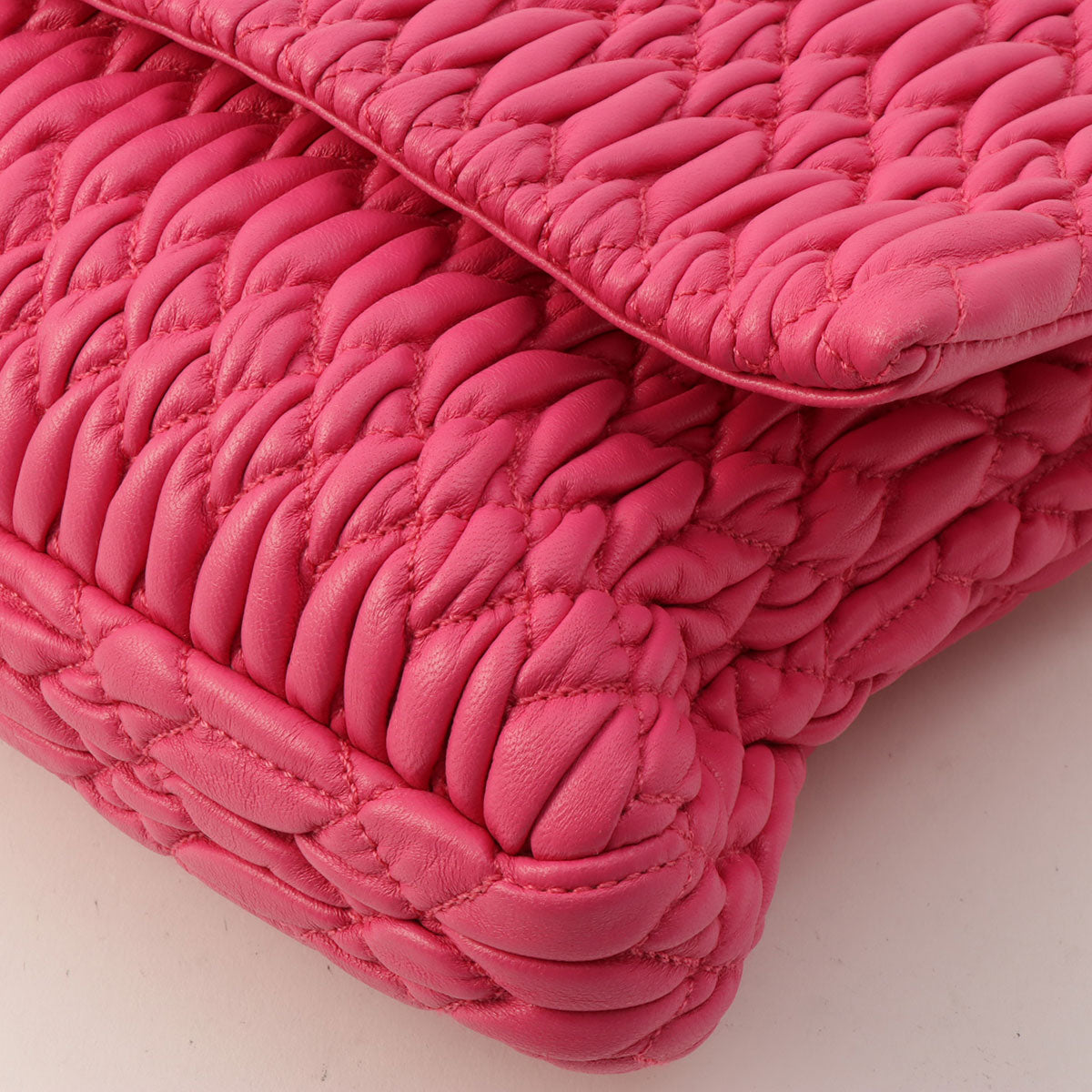 Nappa Crystal 2-Way Shoulder Bag Pink
