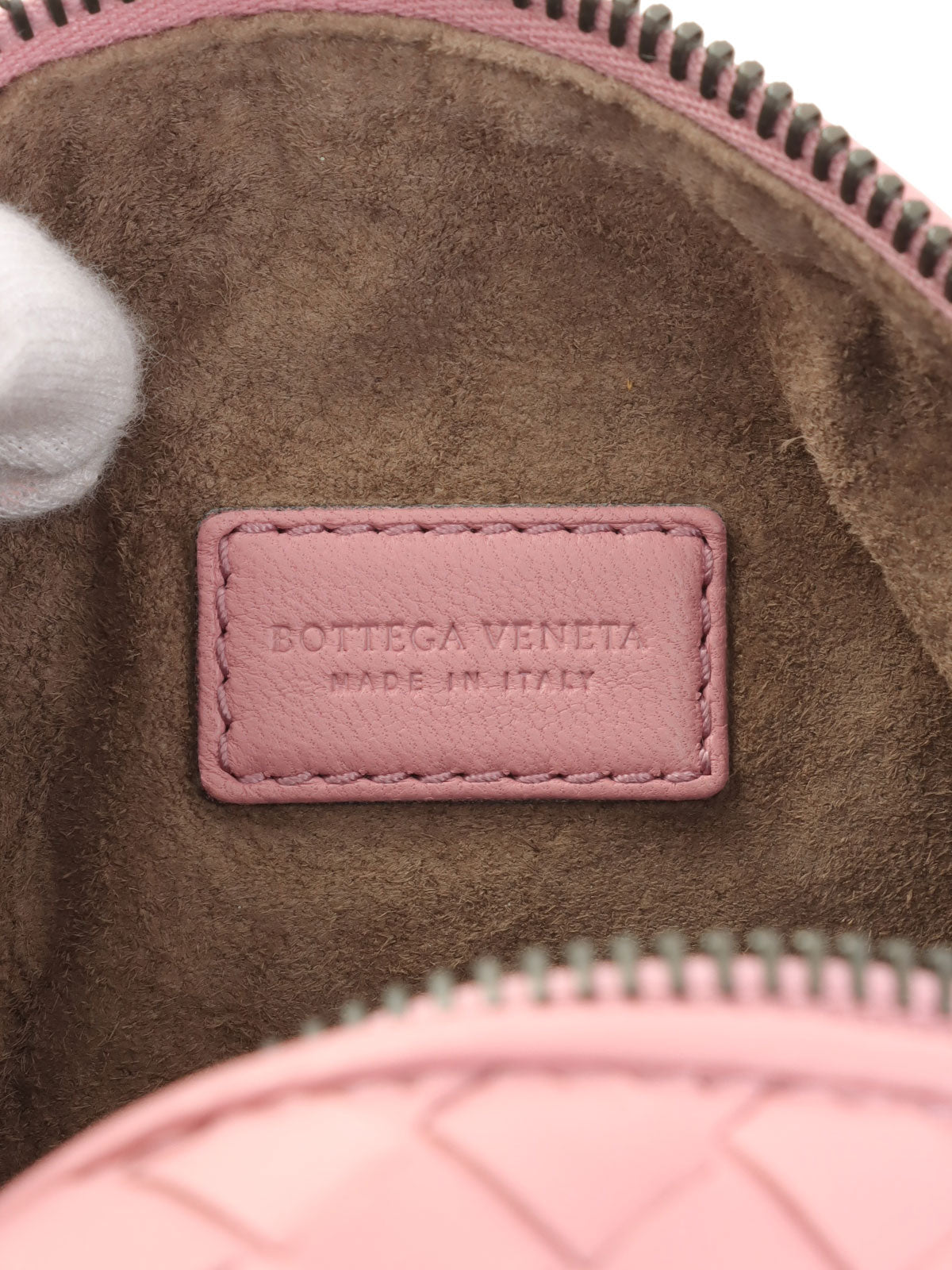 Intrecciato handbag in rose