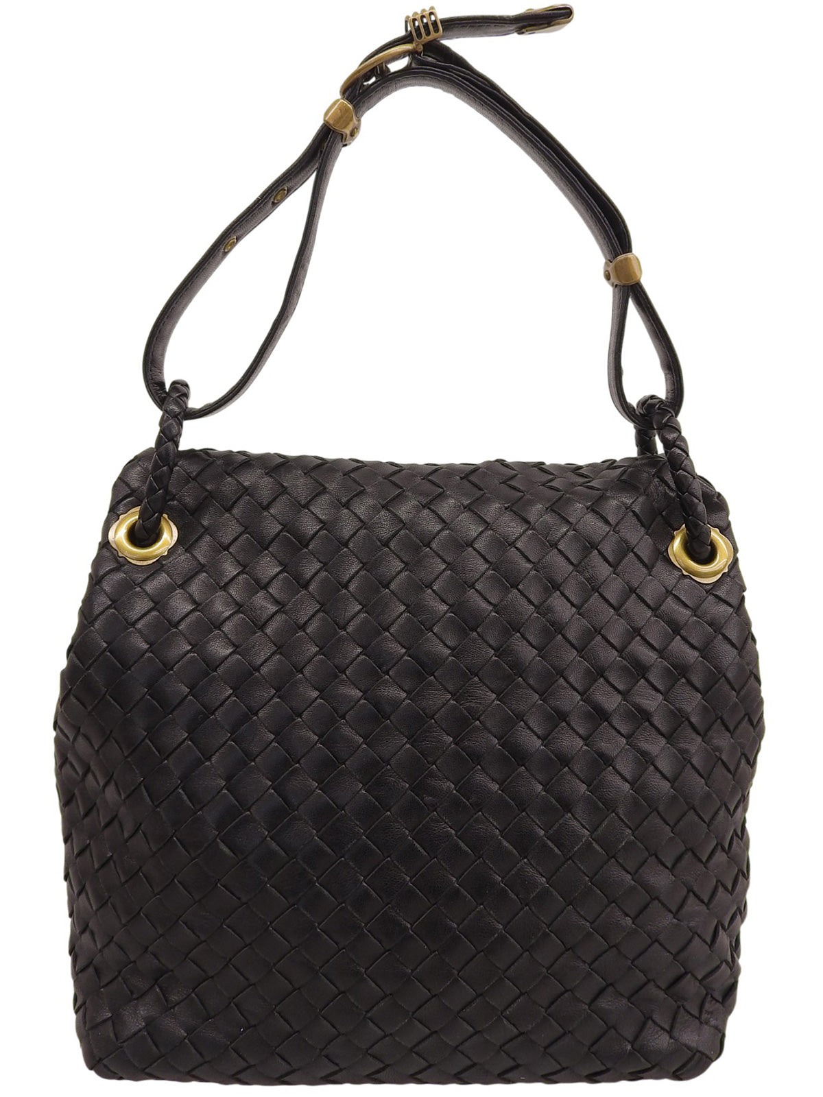 イントレチャートハンドバッグ ブラック