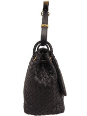 イントレチャートハンドバッグ ブラック