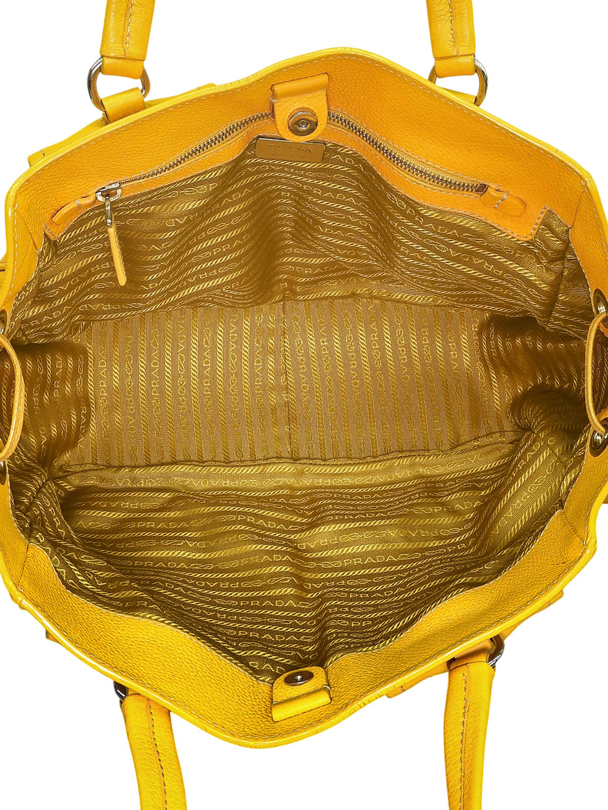 黄色皮革手提包