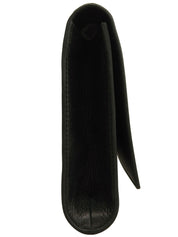 ロゴフラップクラッチバッグ ブラック