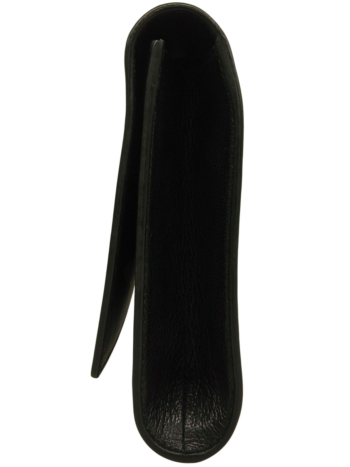 ロゴフラップクラッチバッグ ブラック