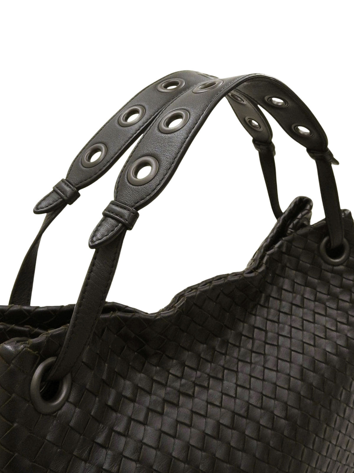 黑色编织手提包