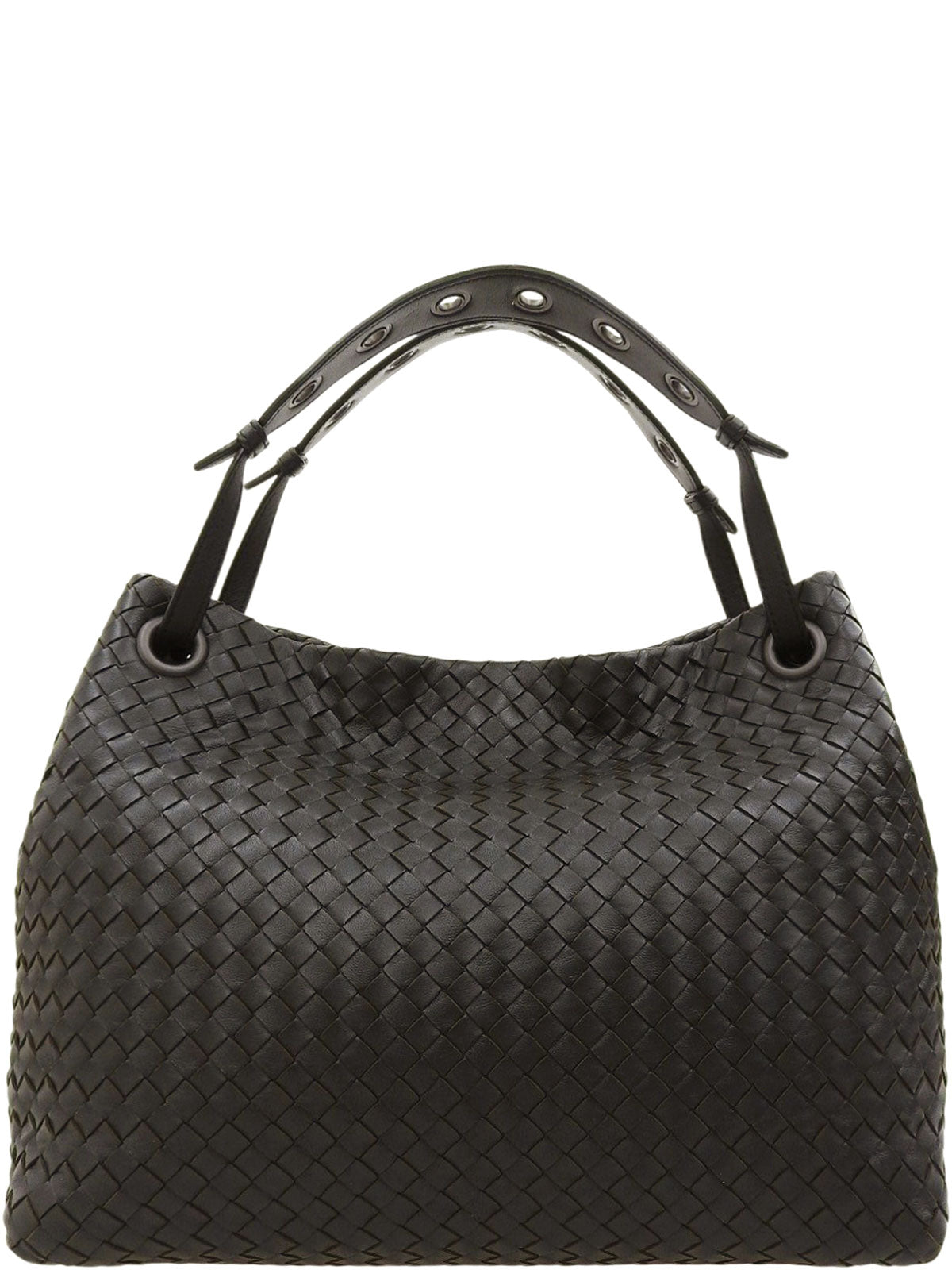 黑色编织手提包