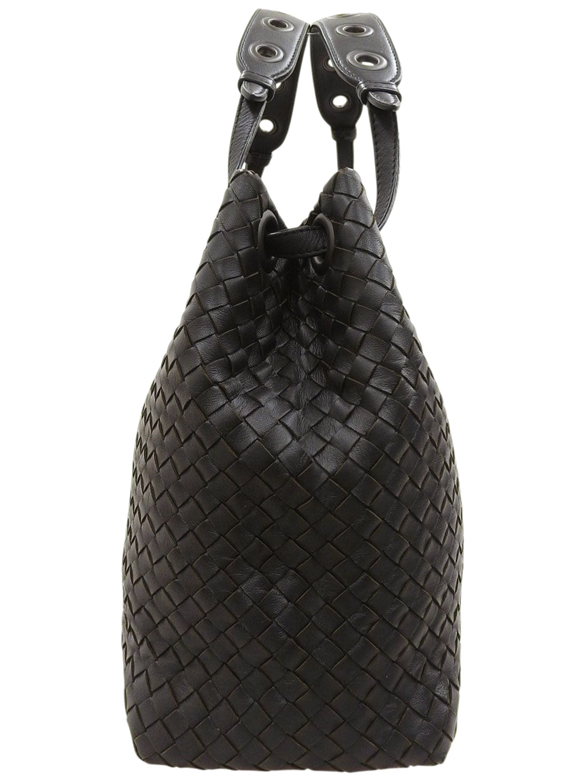 黑色编织手提包