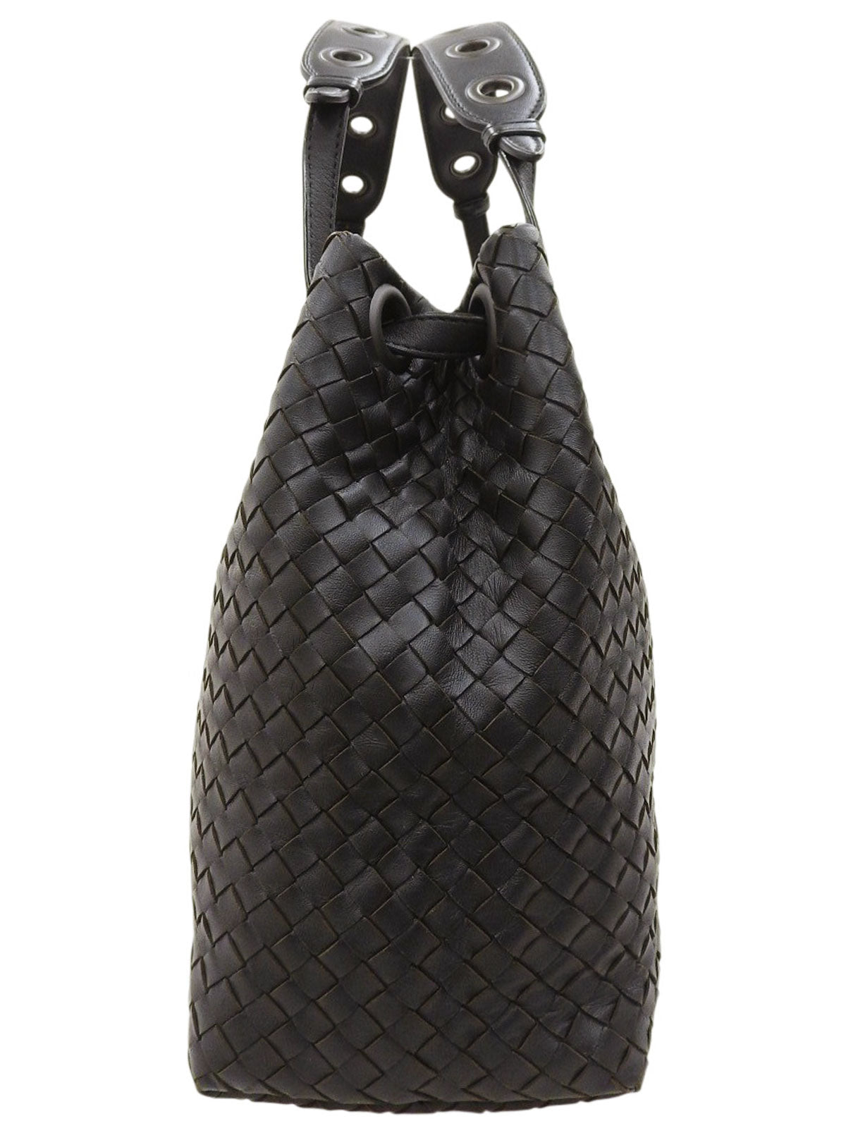 黑色编织手提包