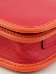 粉色/橙色Anagram压纹单肩包