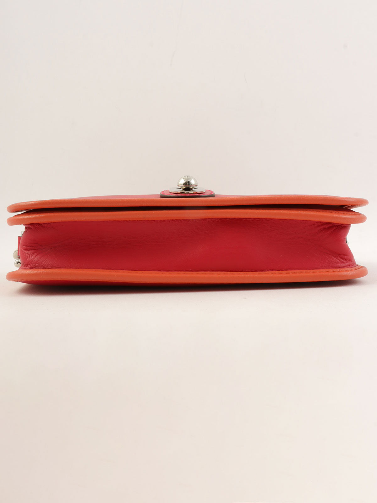 粉色/橙色Anagram压纹单肩包