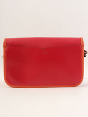 粉色/橙色Anagram压纹单肩包