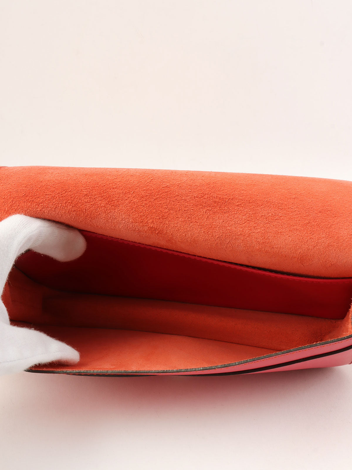 粉色/橙色Anagram压纹单肩包