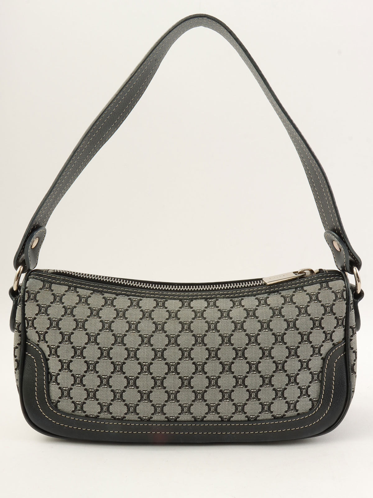 Macadam Pattern One-Shoulder Bag in Black