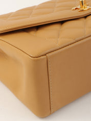 1997年頃製 ダイアナフラップチェーンバッグ25cm キャメル