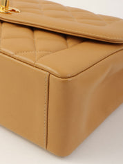1997 Diana Flap Chain Bag 25cm Camel