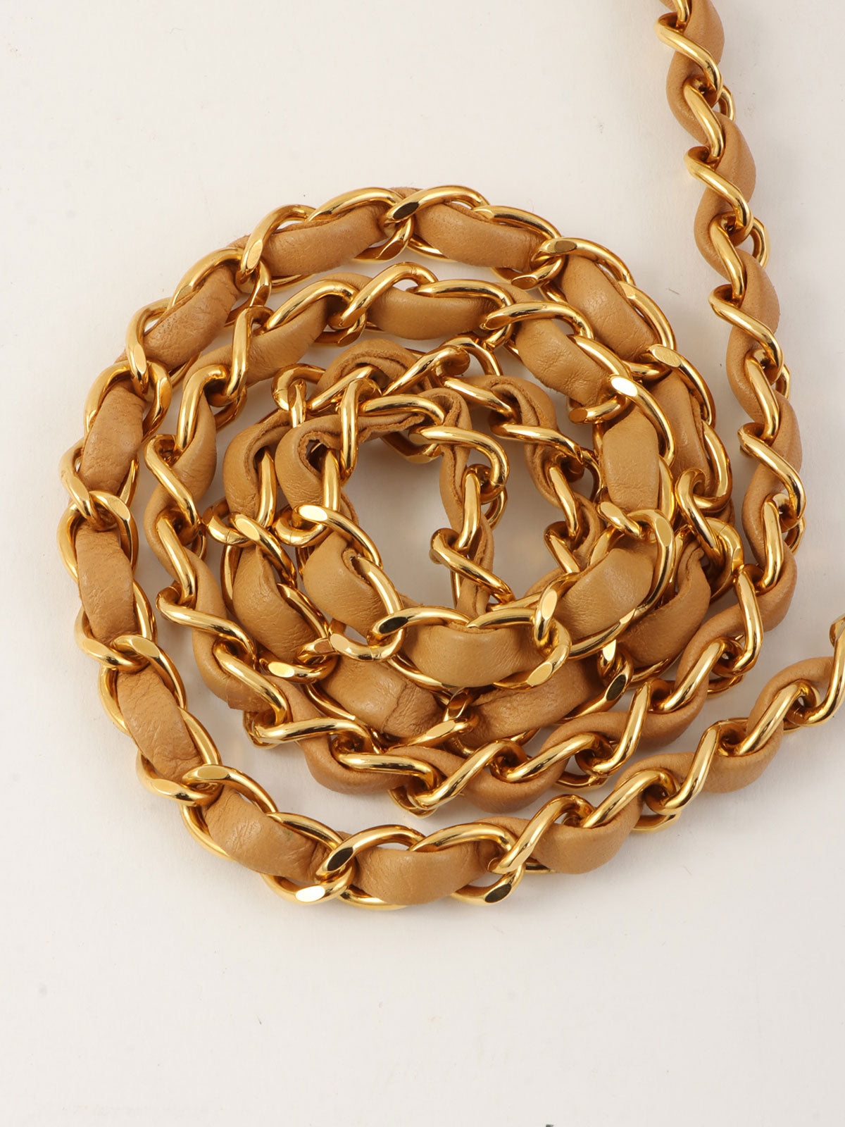 1997年頃製 ダイアナフラップチェーンバッグ25cm キャメル