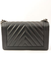 Chevron Stitch Boy Chanel 2-Way Chain Shoulder Bag, Black, Made around 2015
