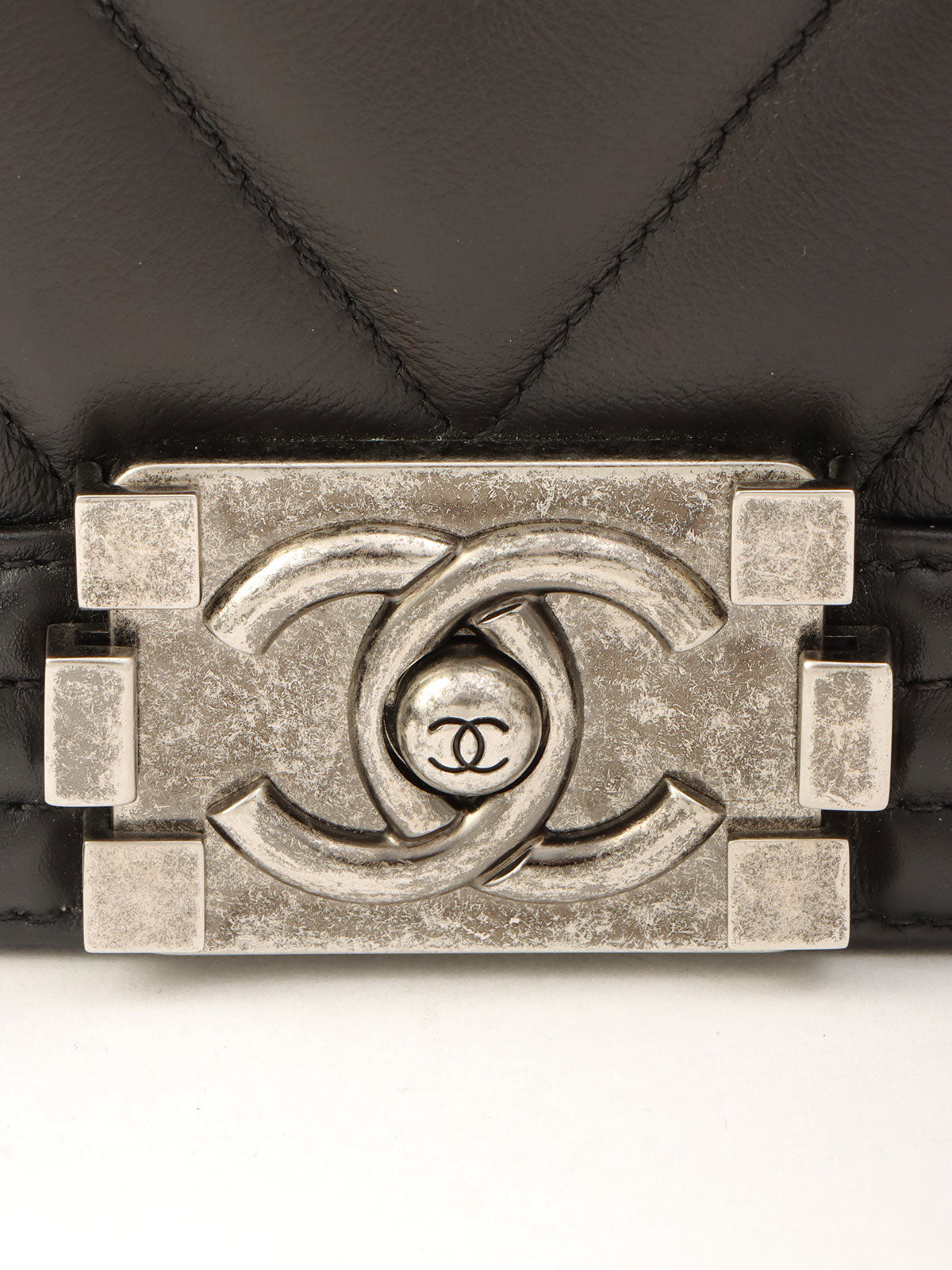 Chevron Stitch Boy Chanel 2-Way Chain Shoulder Bag, Black, Made around 2015