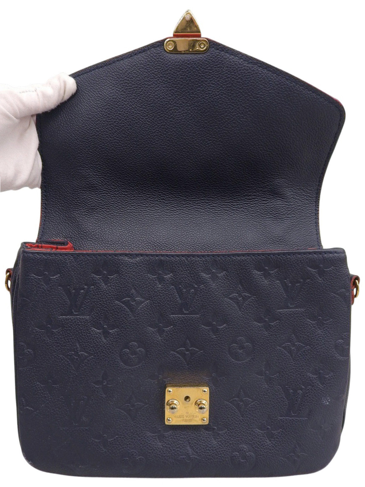 2019 Monogram Empreinte Pochette Metis MM Marine Rouge