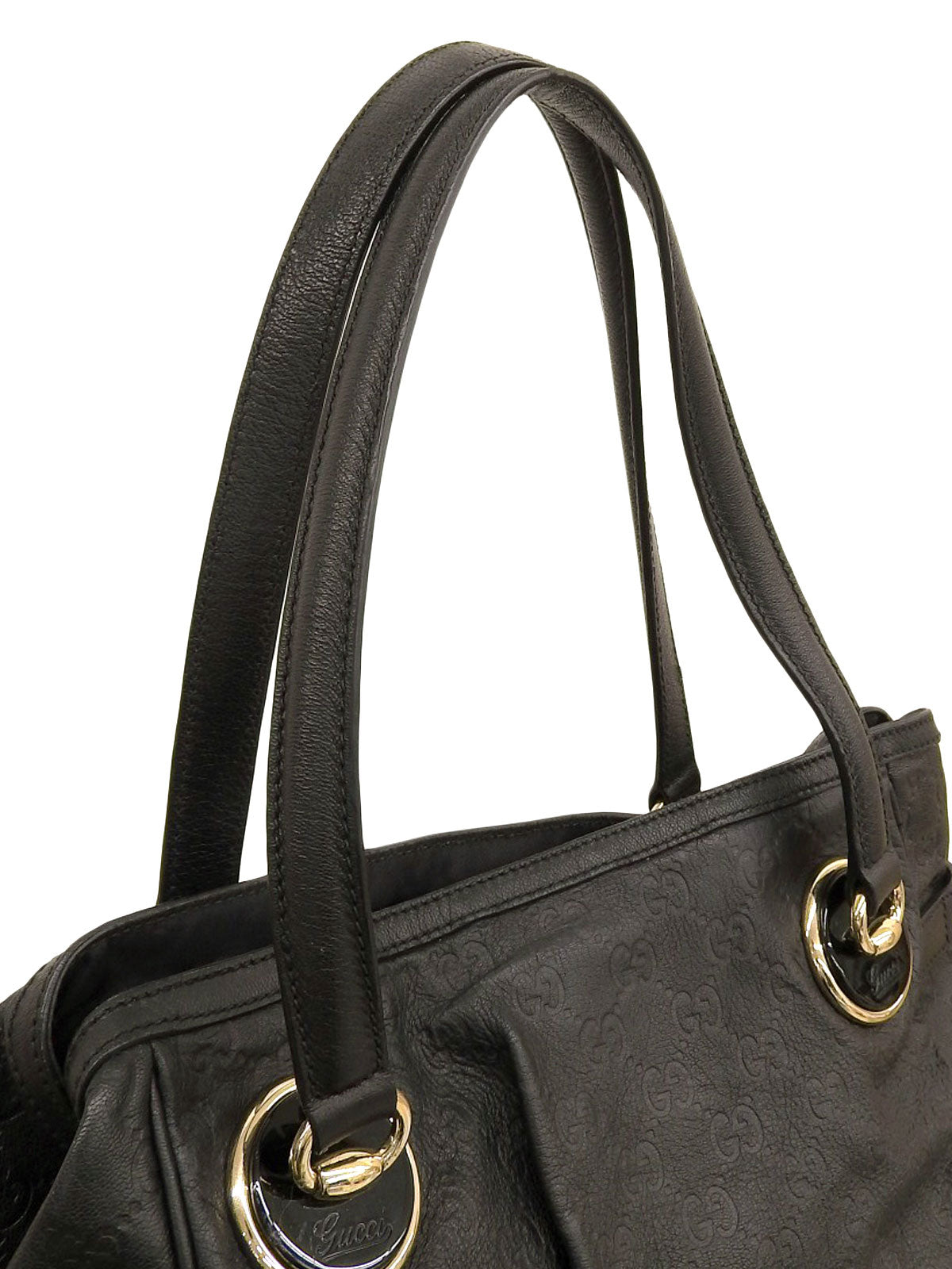 グッチシマトートバッグ ブラック