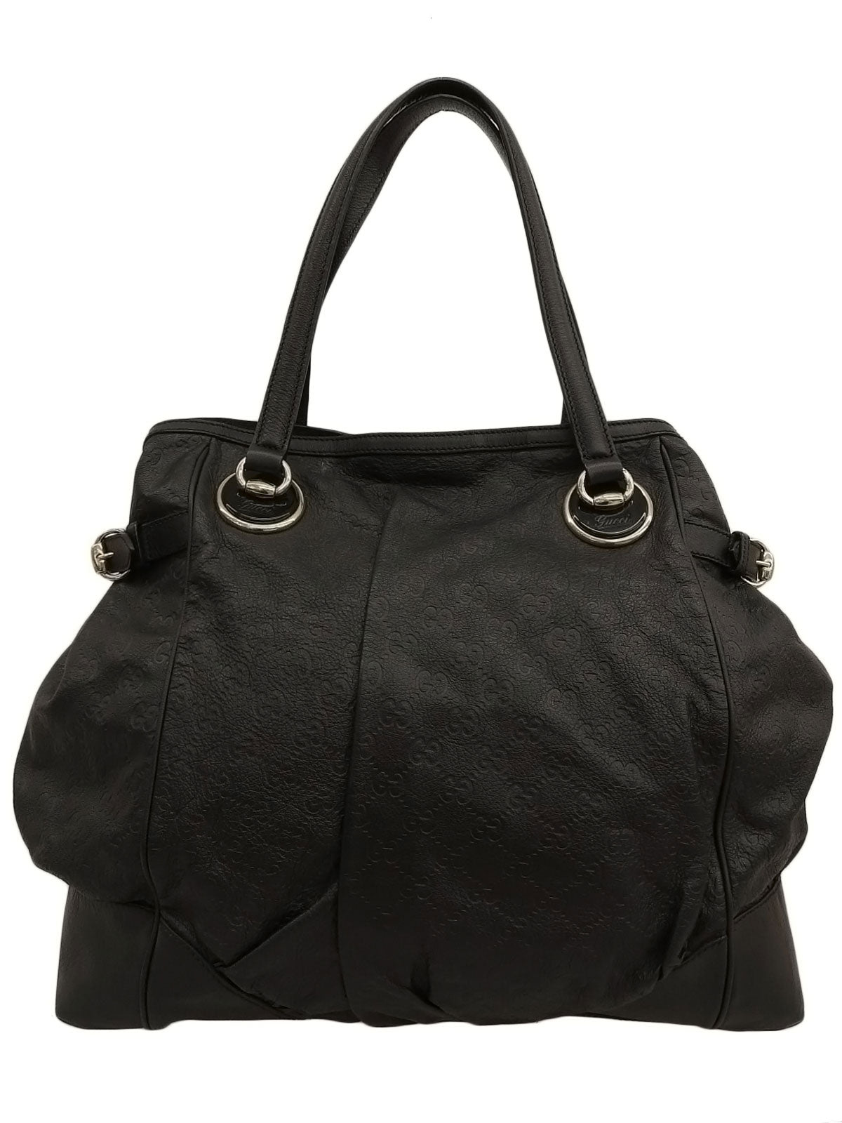 グッチシマトートバッグ ブラック