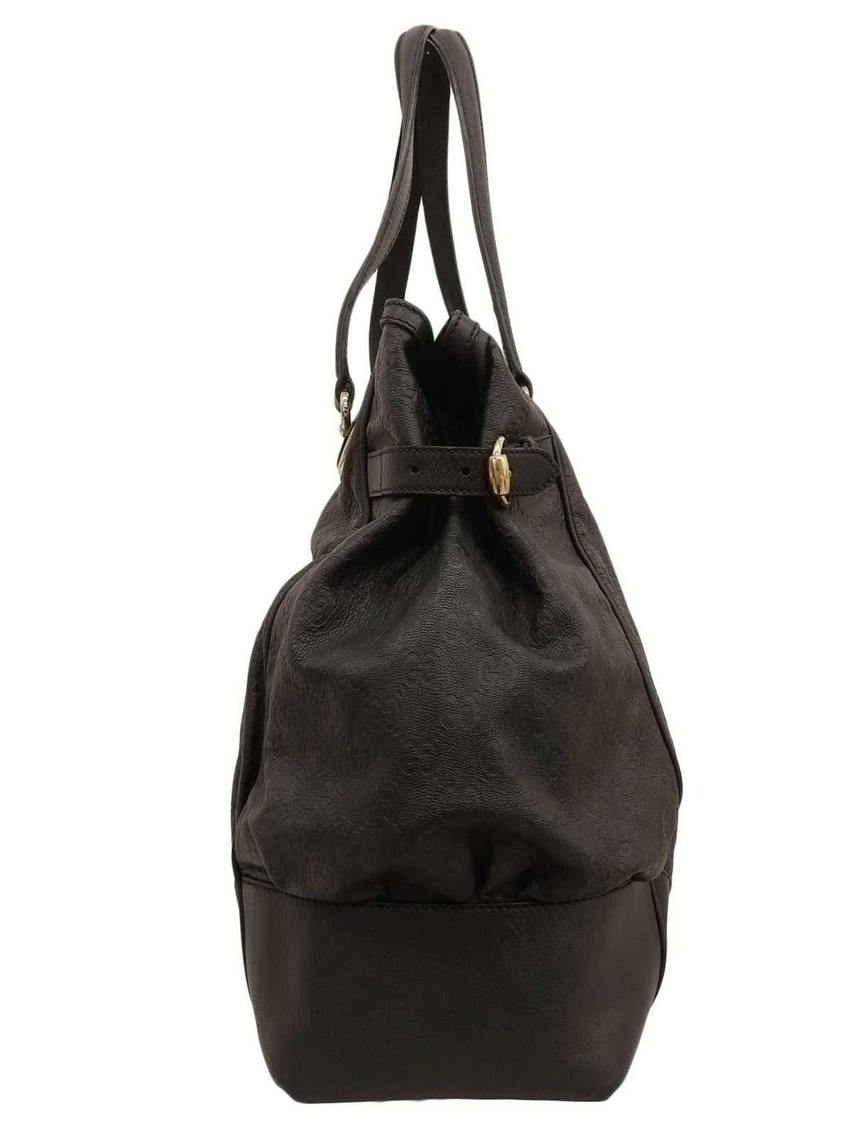 グッチシマトートバッグ ブラック