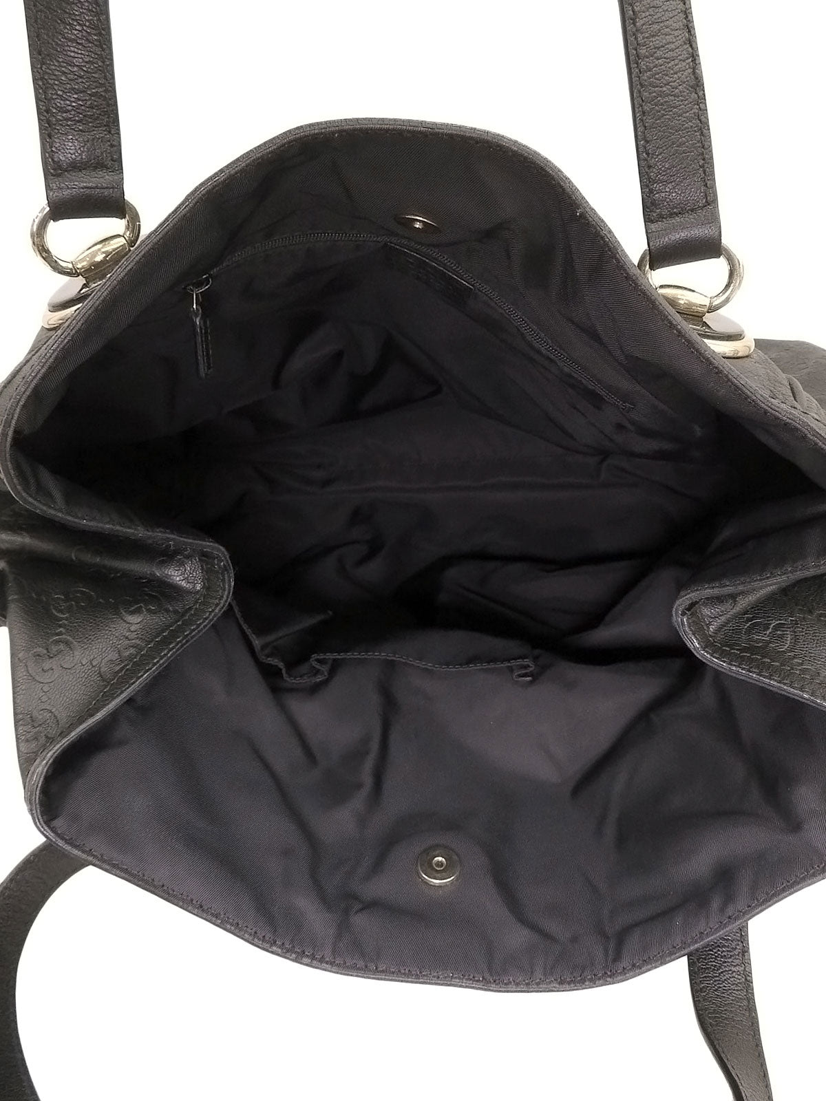 グッチシマトートバッグ ブラック