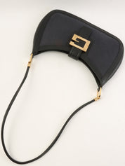 Gロゴプレートショルダーバッグ ネイビー