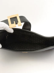 Gロゴプレートショルダーバッグ ネイビー