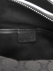 マカダムパターンミニハンドバッグ ブラック